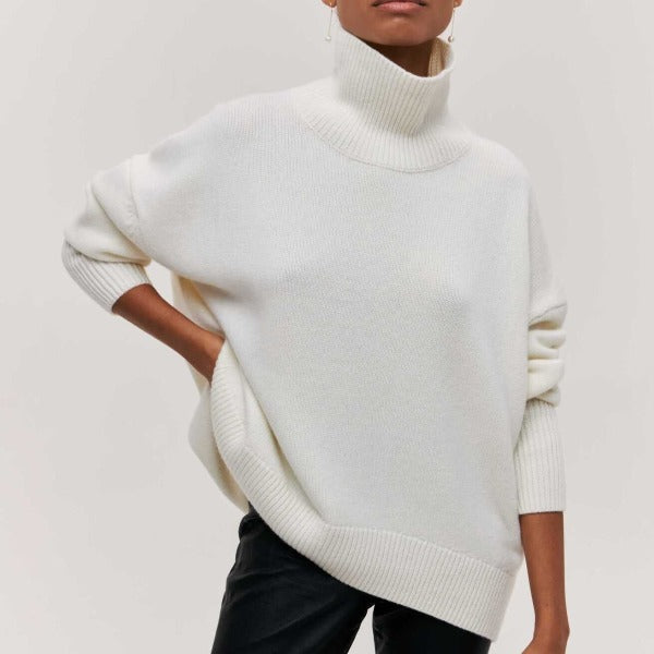 Damenshirt Jasmina: Eleganter Rollkragenpullover