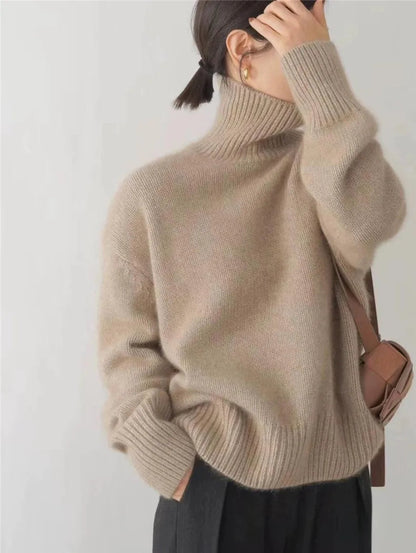 Damensweater Lina mit klassischem Rollkragen