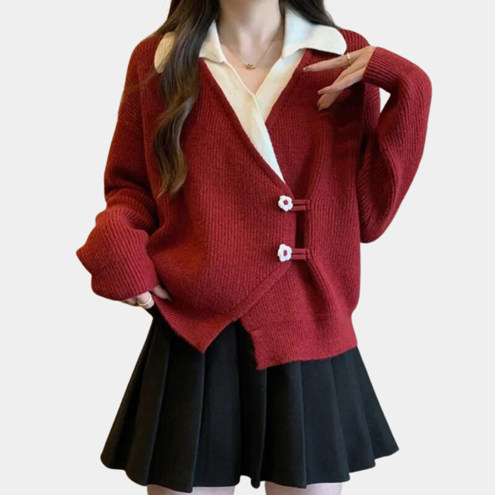Damensweater NANCY – modern gestrickt