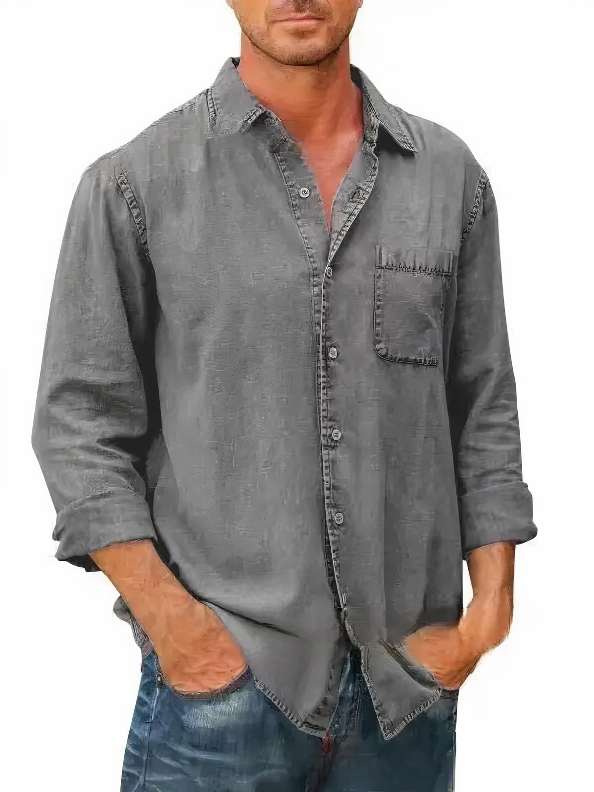 Denimhemd mit langen Ärmeln – Mateo
