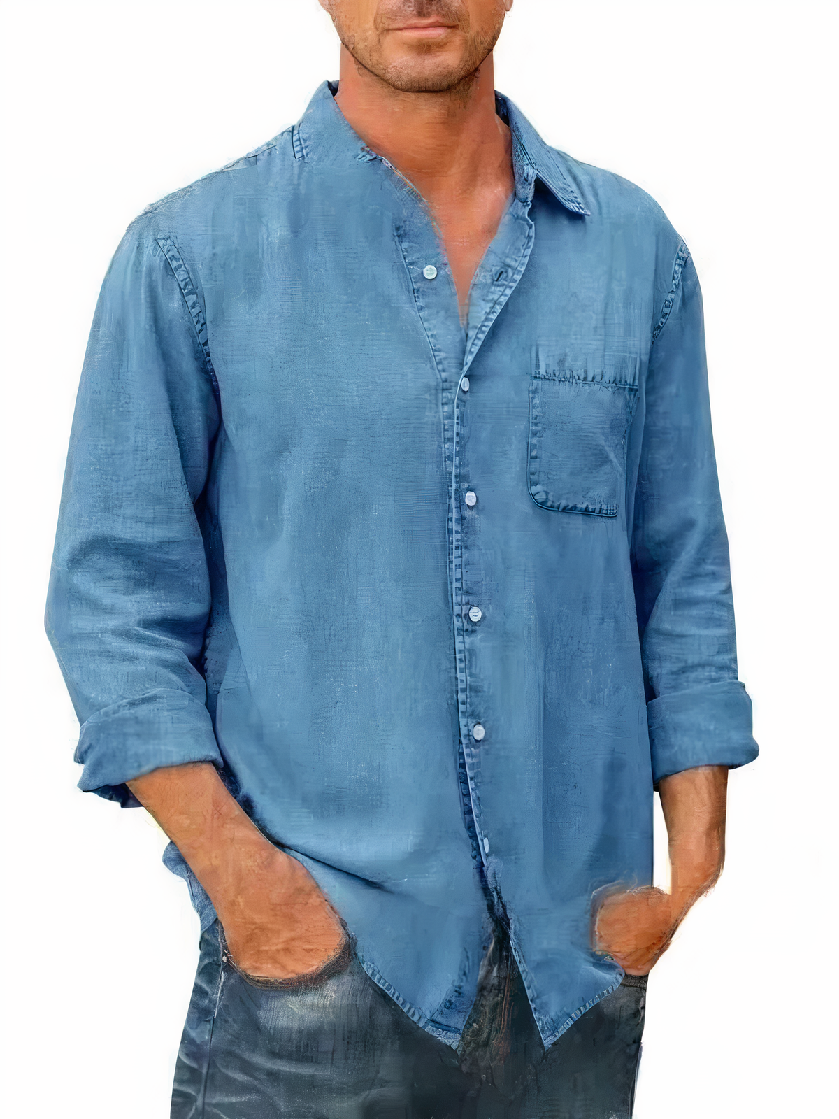 Denimhemd mit langen Ärmeln – Mateo