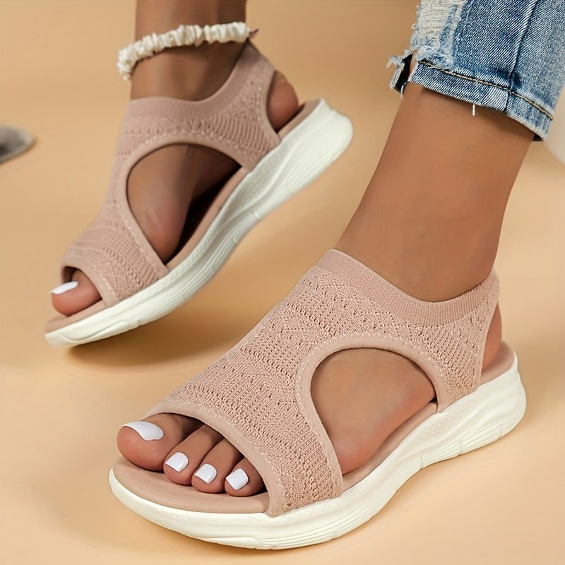 Schicke Damensandalen Bequem Spitze