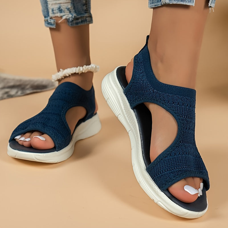Schicke Damensandalen Bequem Spitze