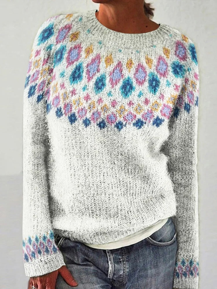 Devyn Pullover mit geometrischem Muster