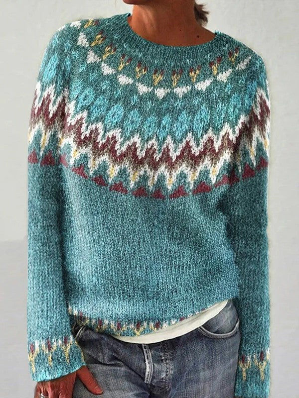 Devyn Pullover mit geometrischem Muster