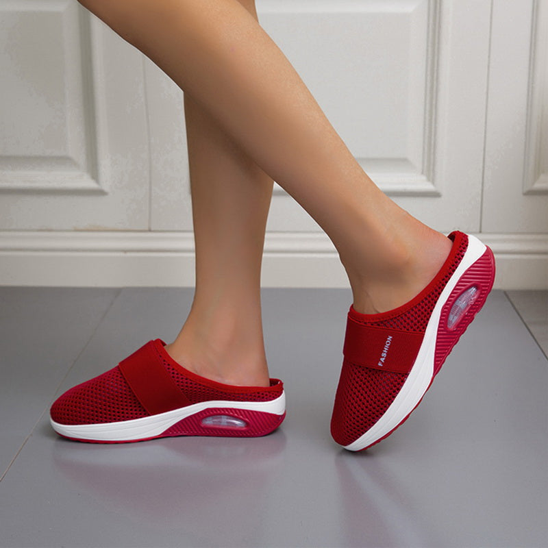 Diabetes-geeignete orthopädische Schuhe mit Luftpolsterung und Fußgewölbestütze, leichtes An- und Ausziehen