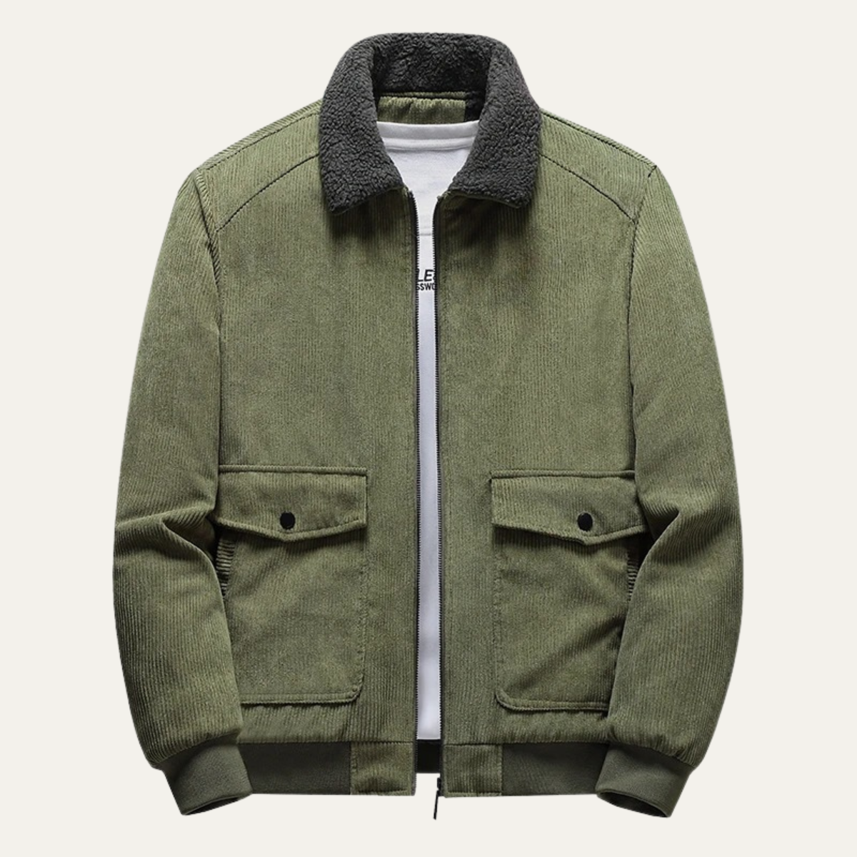 Die Napoli Herren-Wintercordjacke mit Fleecekragen