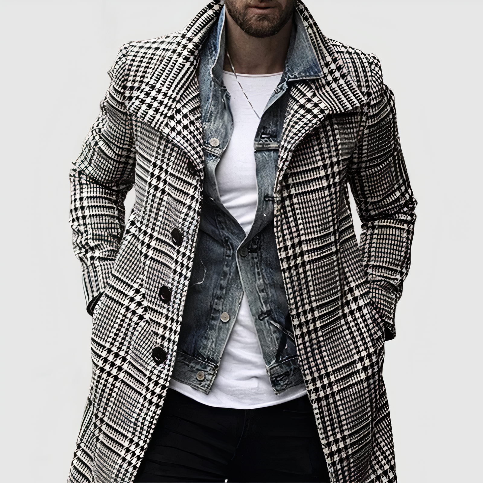 Dylan Mantel mit kariertem Revers