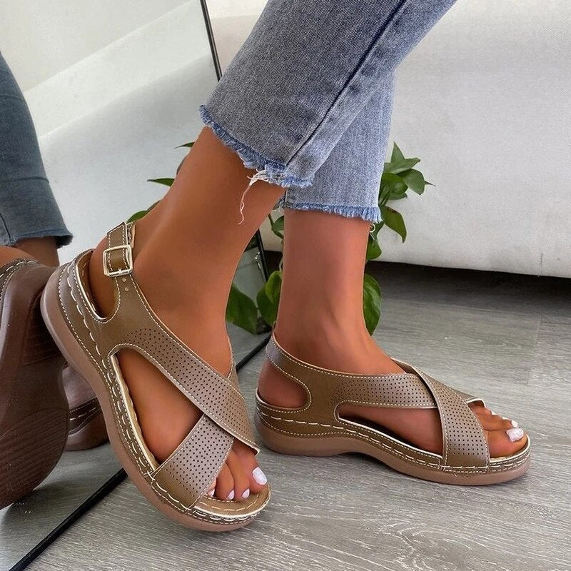 ELIZA – Orthopädische Sandalen mit Keilabsatz