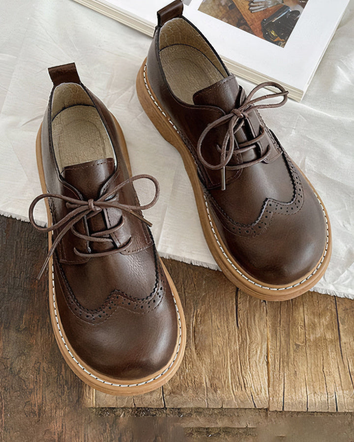 Damen Oxford Schuhe Retro Isadora - Elarova