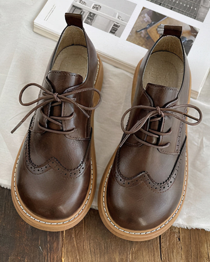 Damen Oxford Schuhe Retro Isadora
