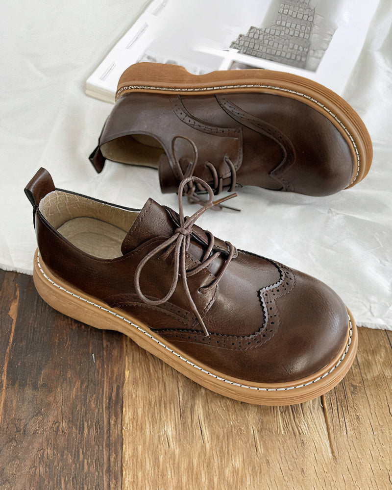 Damen Oxford Schuhe Retro Isadora