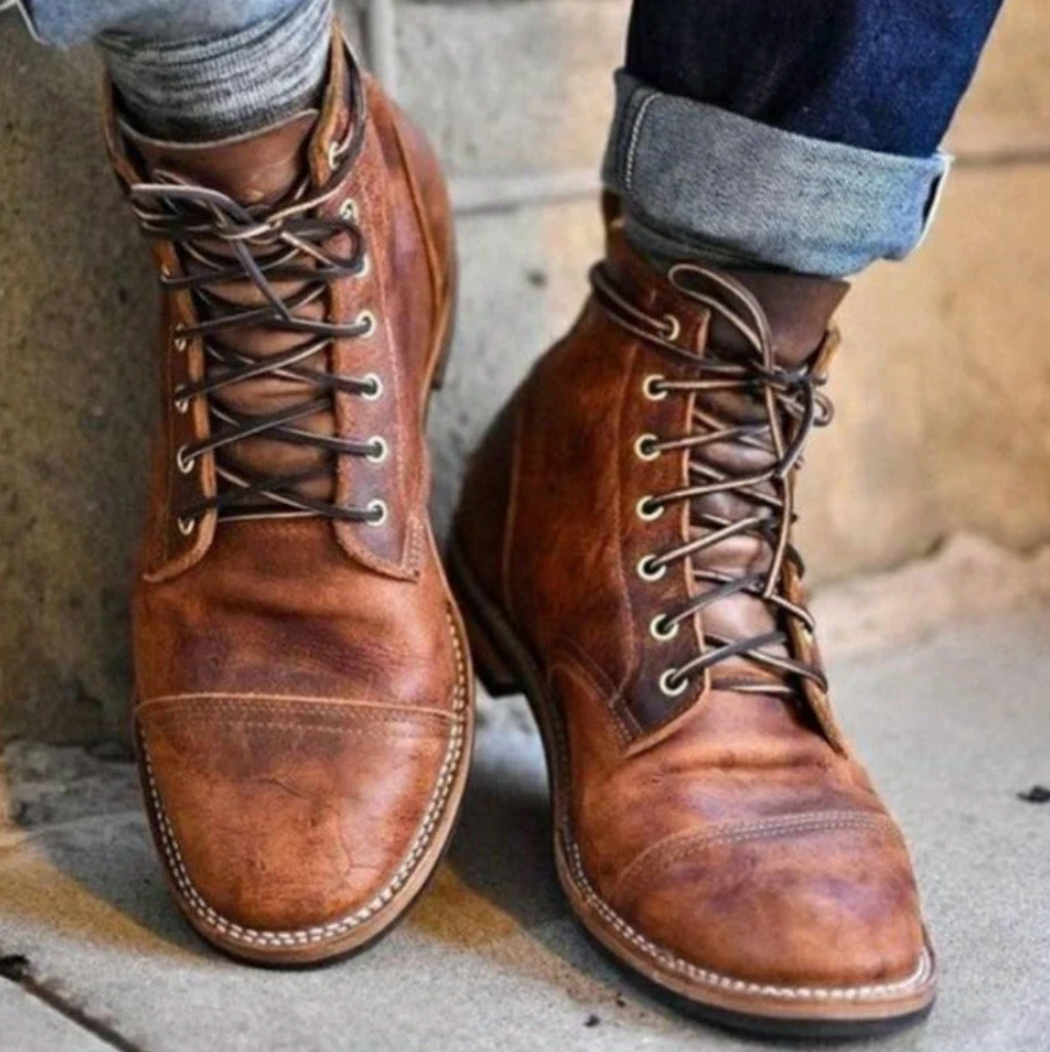Edle Lederstiefel für Herren - Modell Volker