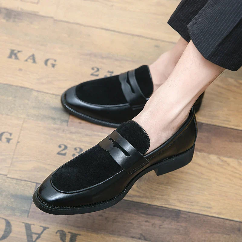 Edle Wildleder- und Leder-Loafer - Bray