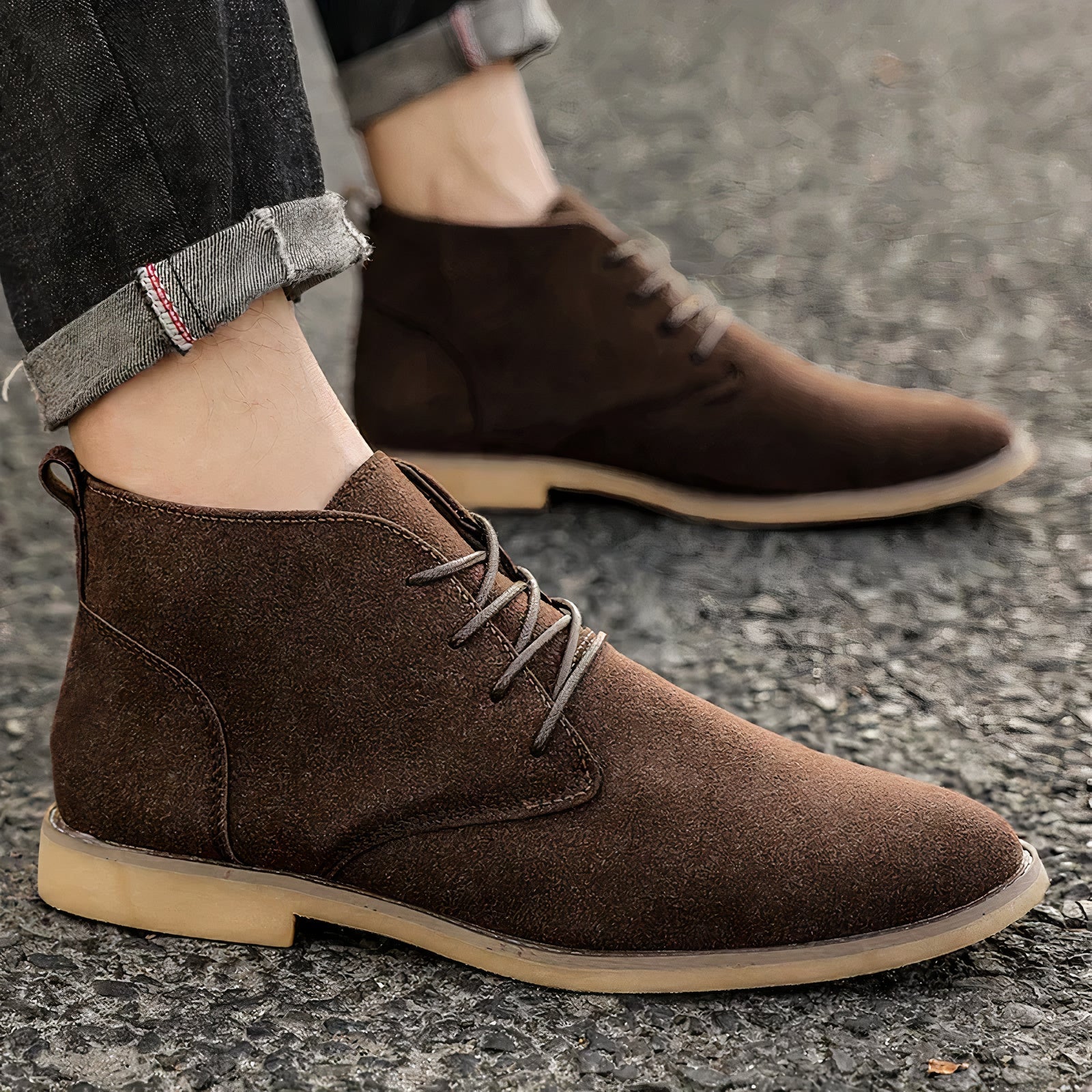 Edle Wildlederschuhe für Herren - Modell Kevin