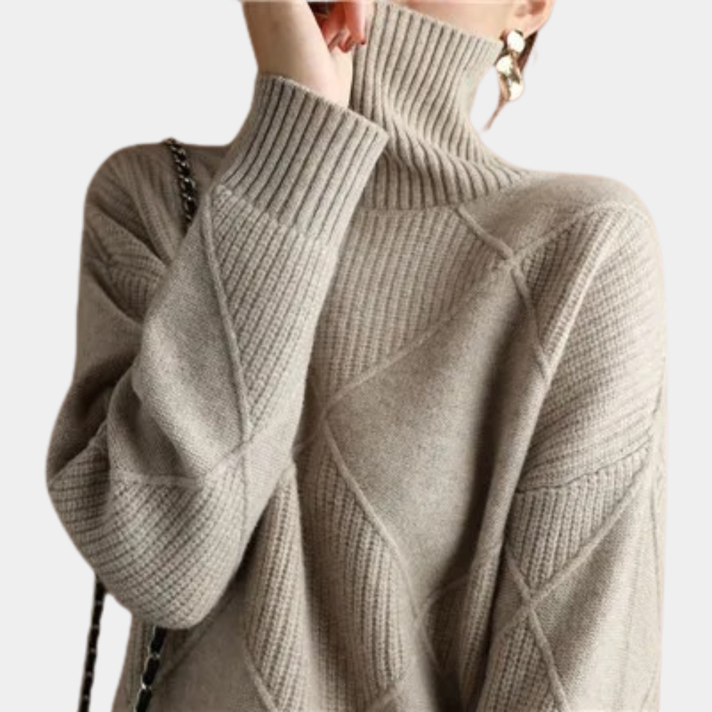Edler Damen-Rollkragenpullover Ellie für einen klassischen Stil