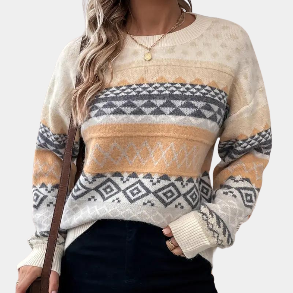 Edler Damen-Strickpullover Emilija im Luxusdesign
