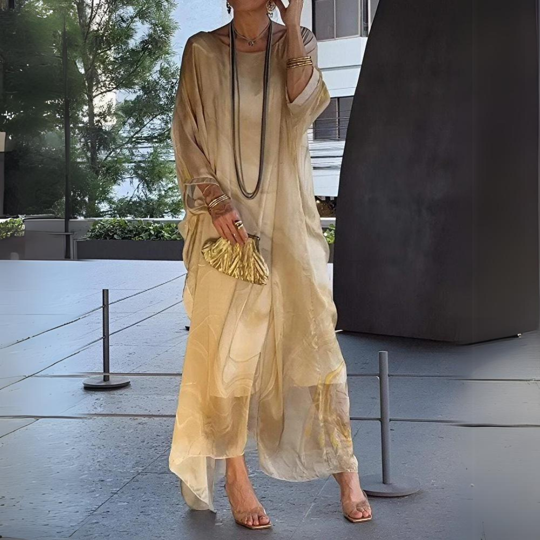 Edles Kleid aus Seidenchiffon