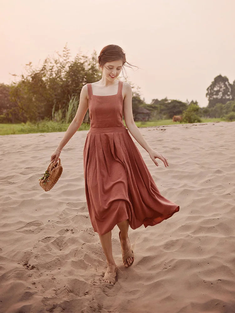 Edles Midikleid mit Wickelrücken
