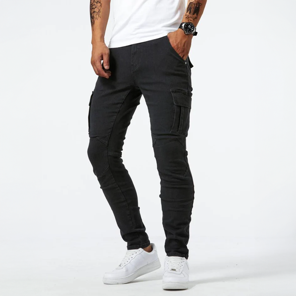 Edmundo: Modische Cargo-Jeans für Herren im Sommer