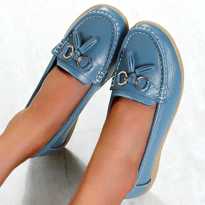 Einfache Leder-Slipper-Wanderschuhe - Azami