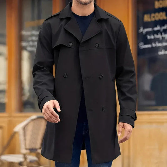 Elarova |  Einreihiger Trenchcoat für Herren