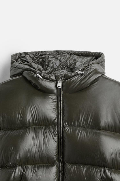 Elarova | 100% Daunen Pufferjacke Nachhaltig und Warm Wasserdicht und Trendy