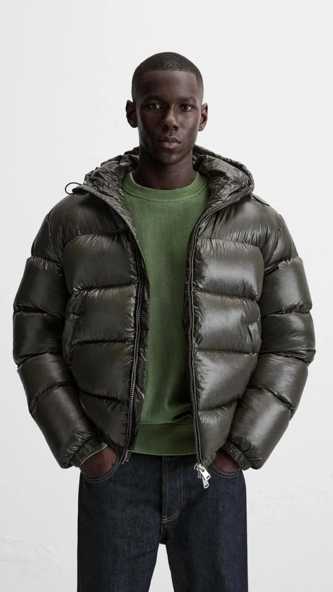 Elarova | 100% Daunen Pufferjacke Nachhaltig und Warm Wasserdicht und Trendy