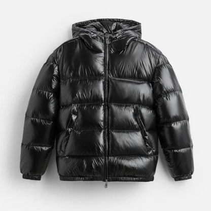 Elarova | 100% Daunen Pufferjacke Nachhaltig und Warm Wasserdicht und Trendy