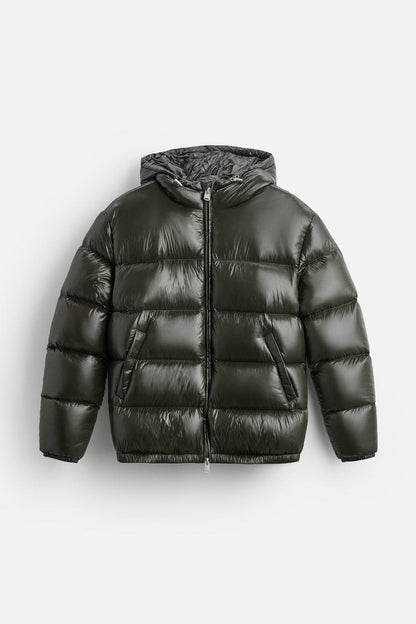 Elarova | 100% Daunen Pufferjacke Nachhaltig und Warm Wasserdicht und Trendy