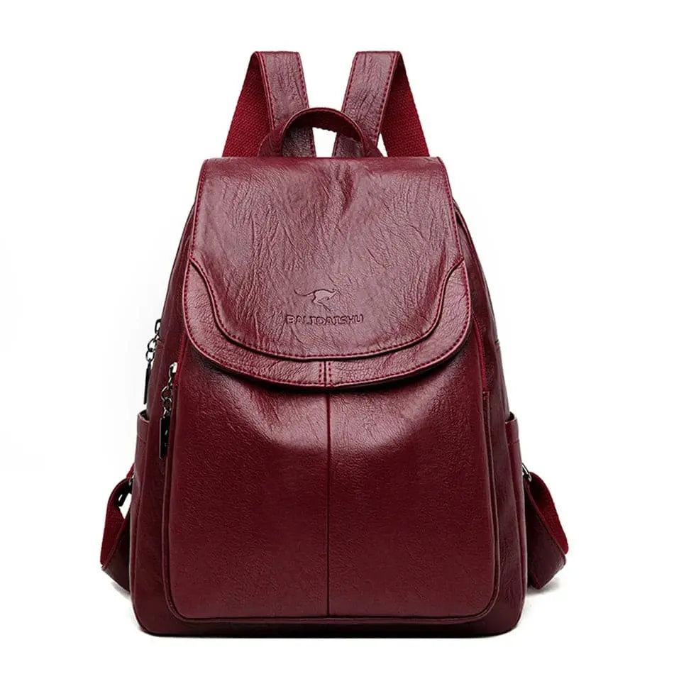 Elarova | Anti Diebstahl Rucksack Aus Leder