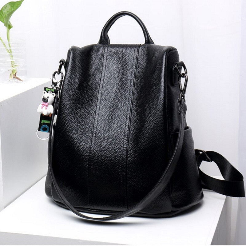 Elarova | AntiDiebstahlLederrucksack
