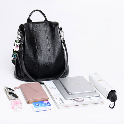 Elarova | AntiDiebstahlLederrucksack