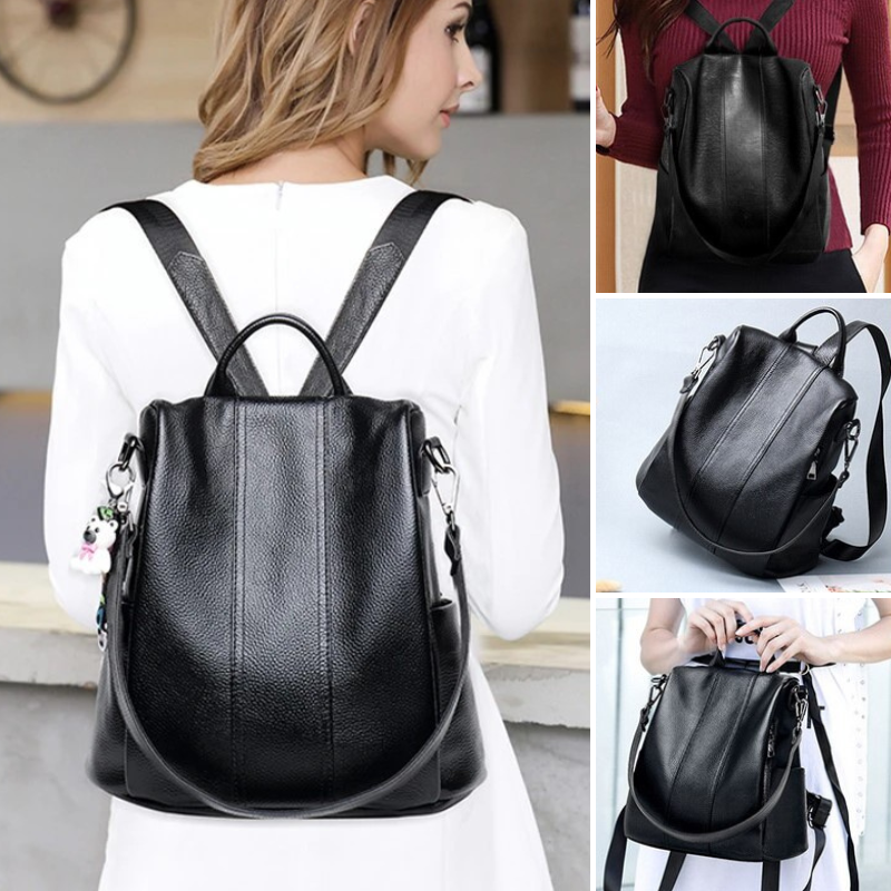 Elarova | AntiDiebstahlLederrucksack