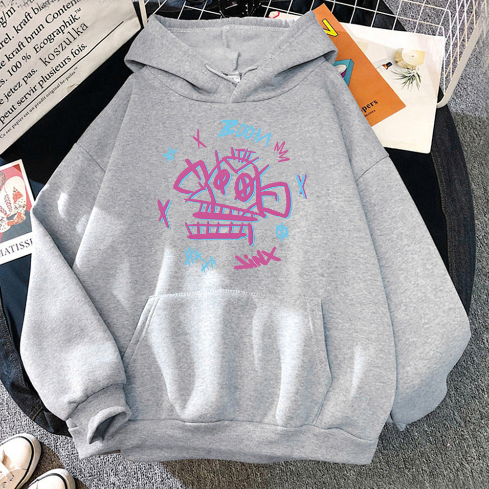 Elarova | Arcane Hoodie Harajuku Stil Jinx und Ekko