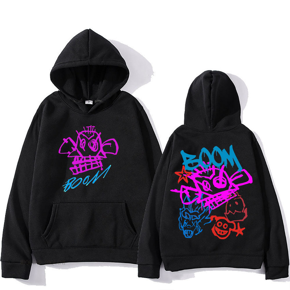 Elarova | Arcane Jinx Cartoon Langarm-Hoodie