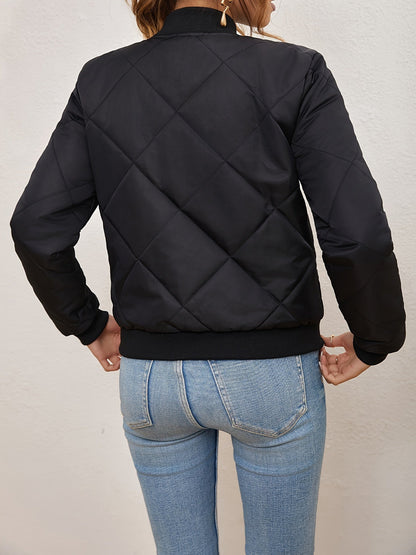 Elarova | Argyle-Muster Bomberjacke für Frauen