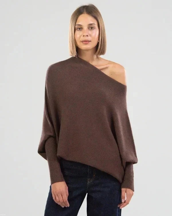 Elarova | Asymmetrisch Drapierter Pullover