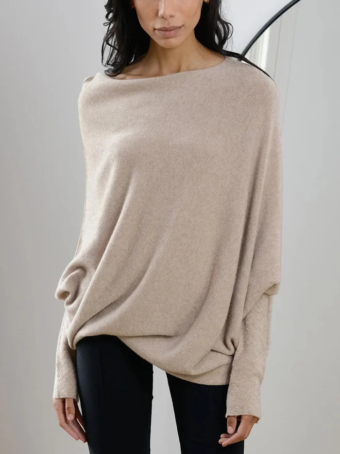 Elarova | Asymmetrisch Drapierter Pullover