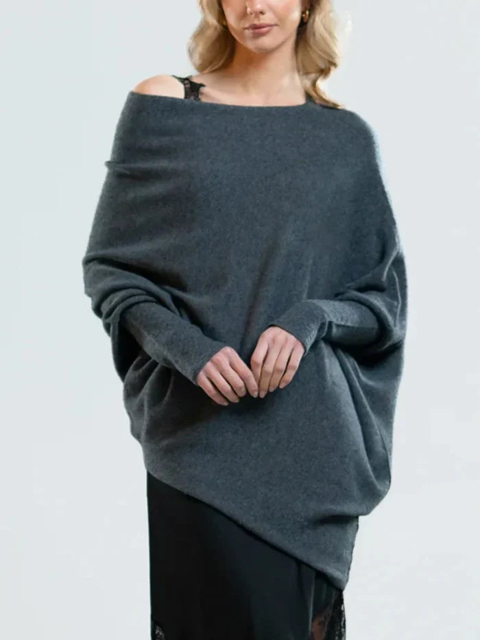 Elarova | Asymmetrisch Drapierter Pullover