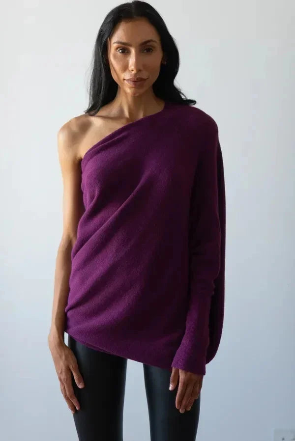 Elarova | Asymmetrisch Drapierter Pullover