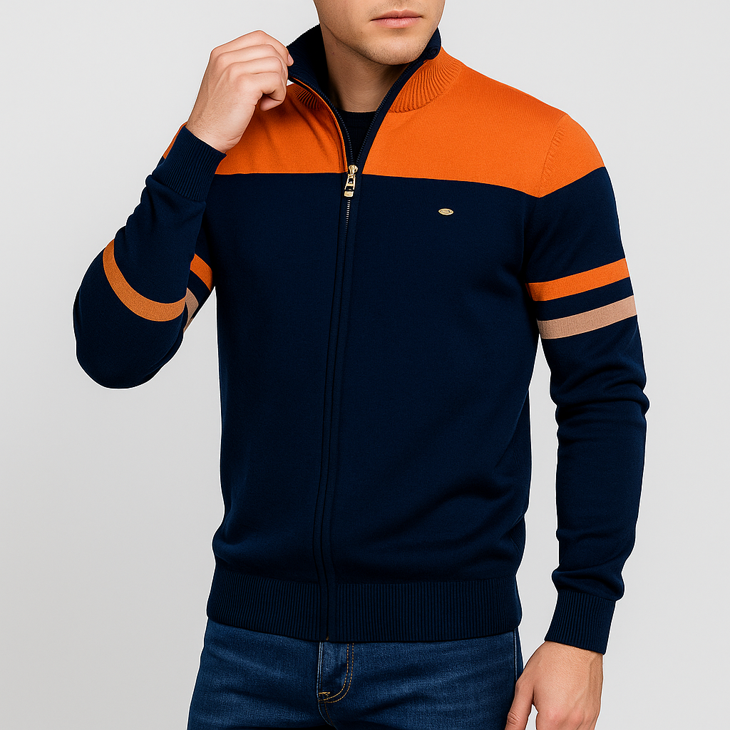 Elarova | Atlas Retro-Bomberjacke mit Streifen