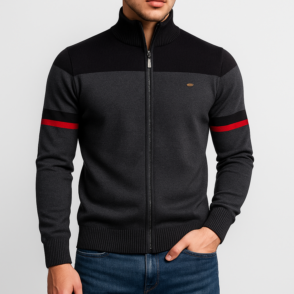 Elarova | Atlas Retro-Bomberjacke mit Streifen