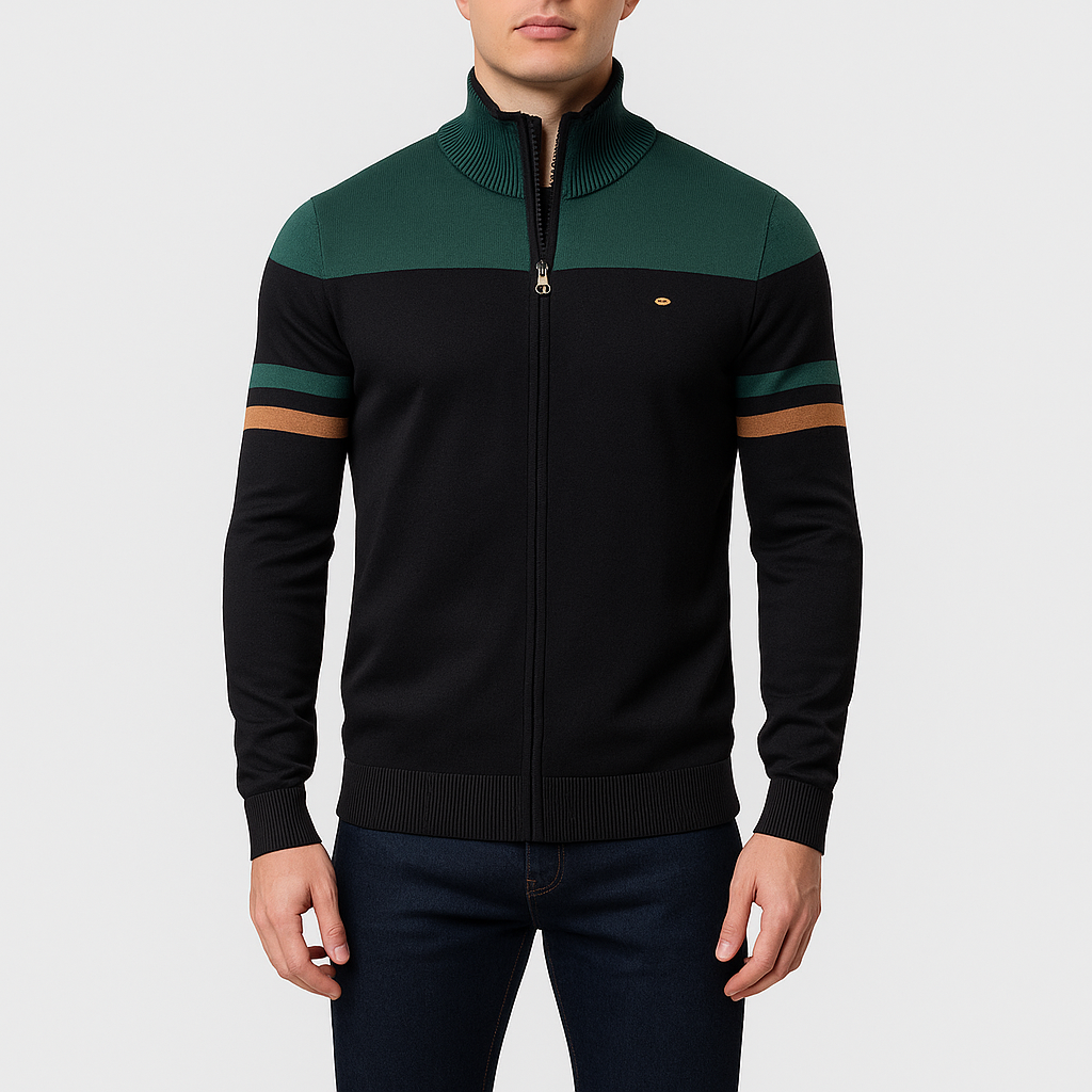 Elarova | Atlas Retro-Bomberjacke mit Streifen