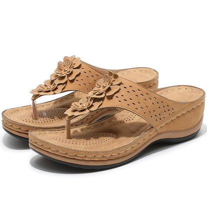 Elarova | Atmungsaktive Freizeitschuhe Mit Runder Kappe Und Fischgrätenmuster Blume
