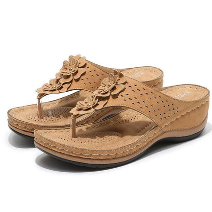 Elarova | Atmungsaktive Freizeitschuhe Mit Runder Kappe Und Fischgrätenmuster Blume