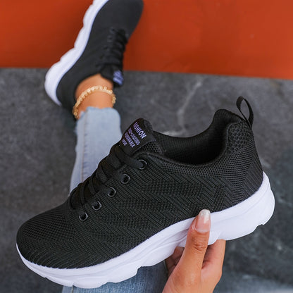 Elarova | Atmungsaktive Gestrickte Damensneaker