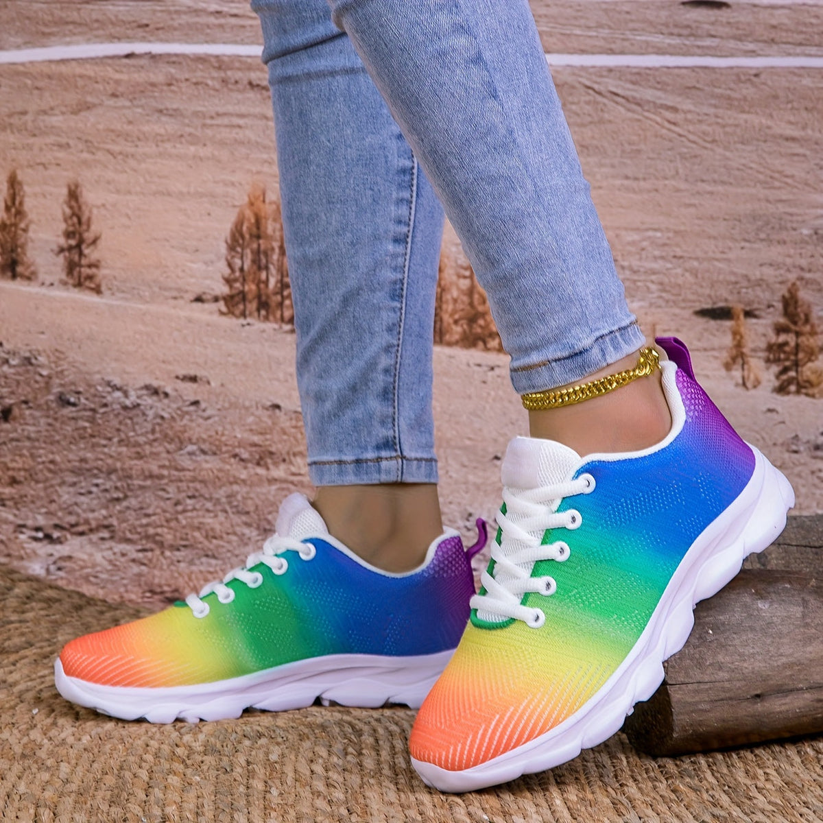 Elarova | Atmungsaktive Gestrickte Damensneaker
