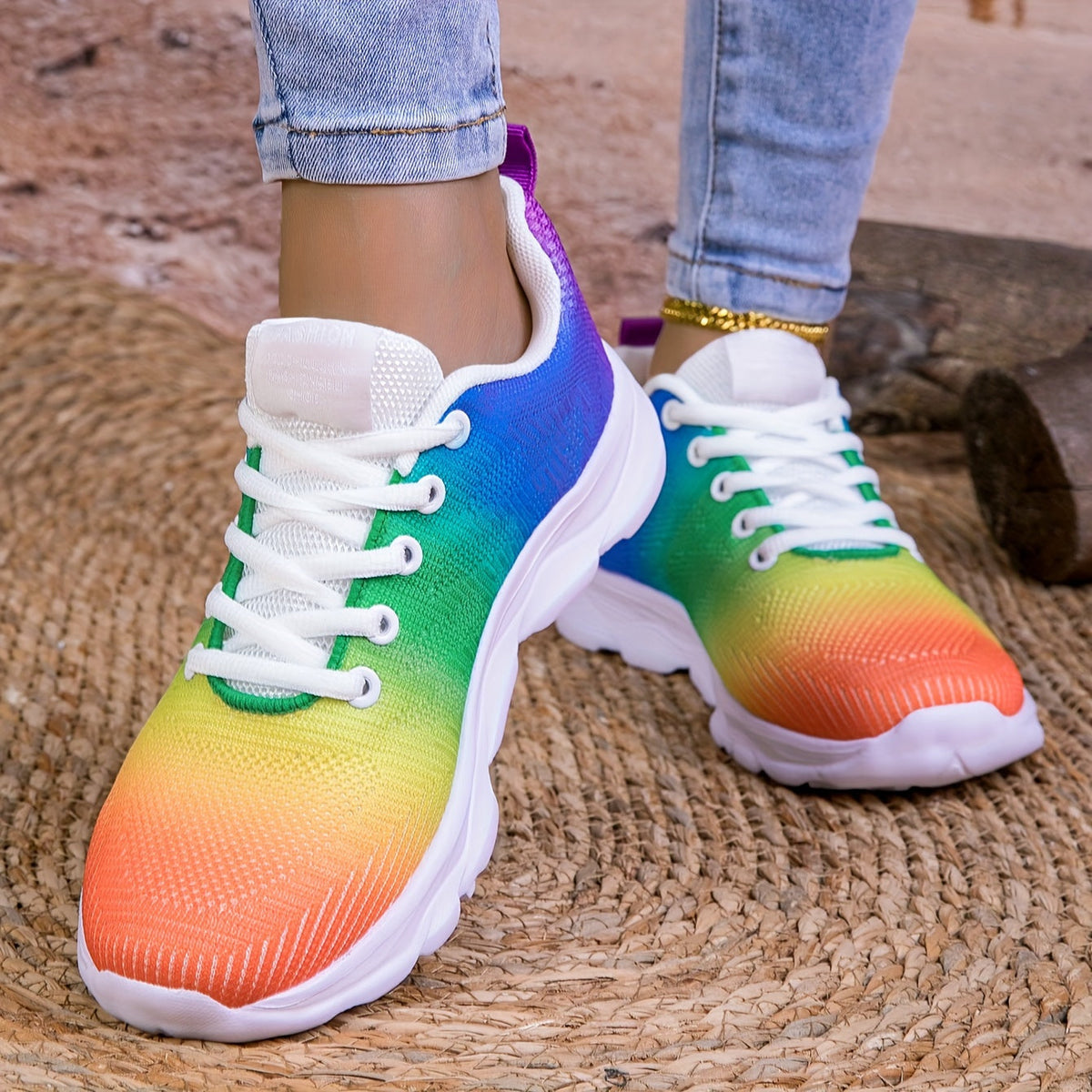 Elarova | Atmungsaktive Gestrickte Damensneaker