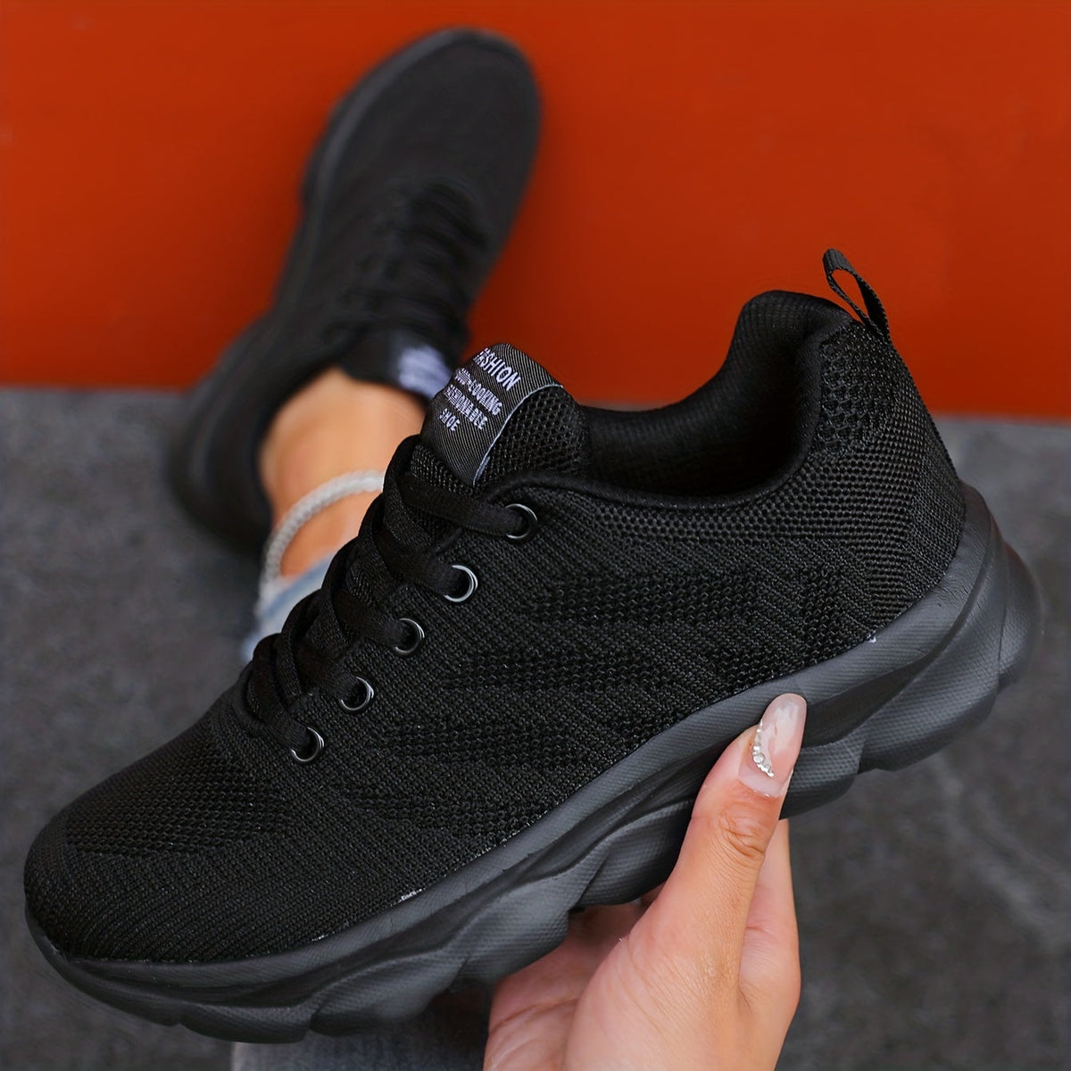 Elarova | Atmungsaktive Gestrickte Damensneaker
